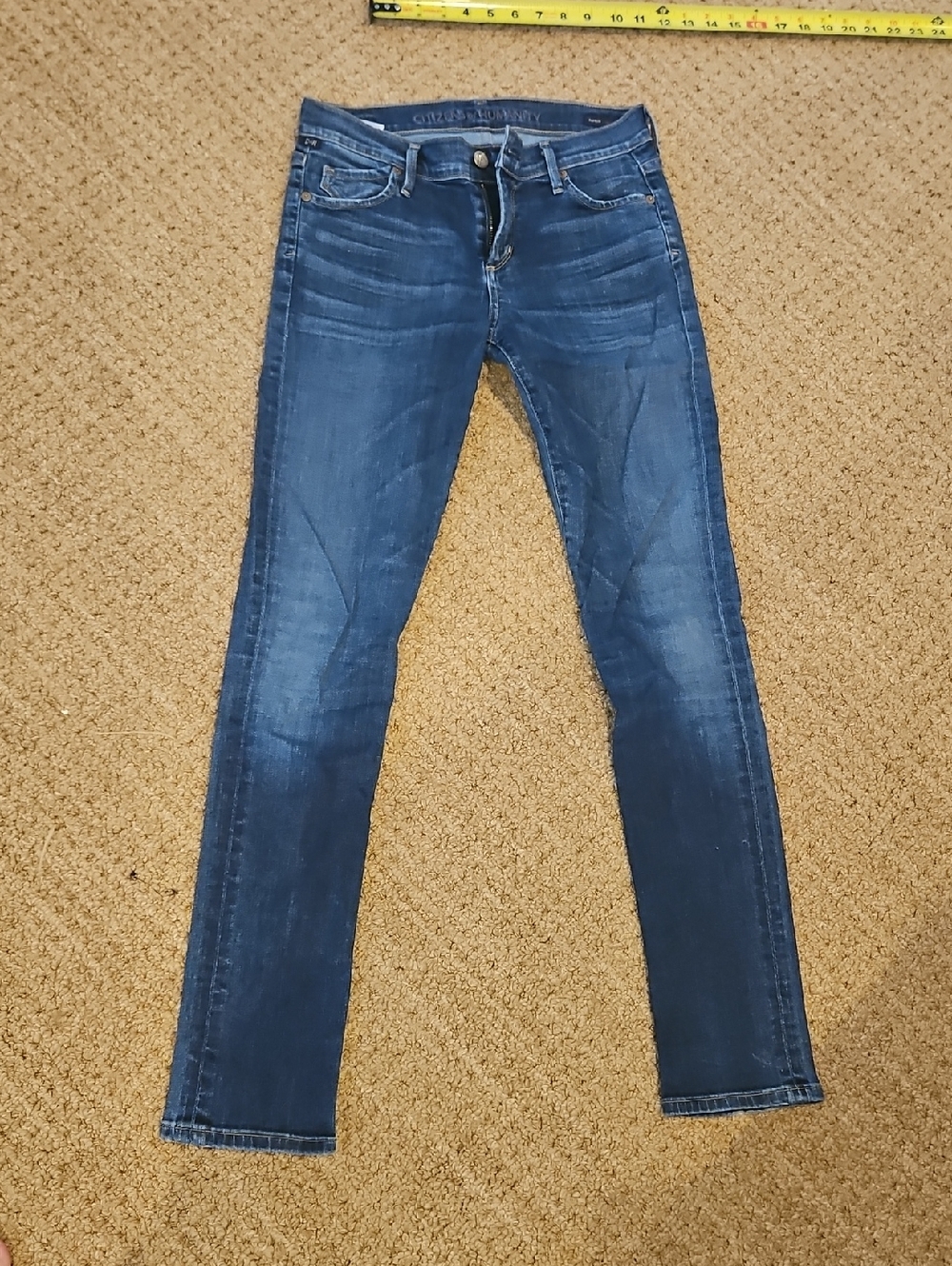 Citizens Of Humanity Women's Skinny Jeans - Dark Blue Low Rise AVEDON. Stretchy